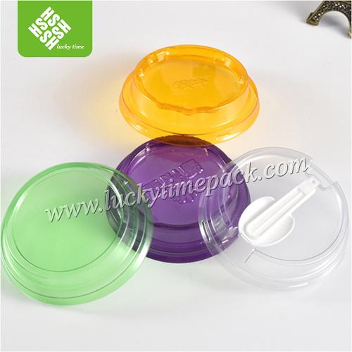 transparent round yogurt cup plastic dome lid
