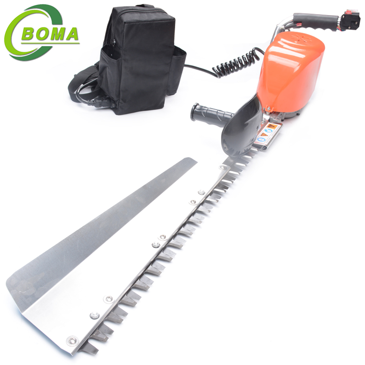 Low Noise Battery Powered Garden Single Blade Tree Hedge Trimmer Tools BOMA Garden Tools